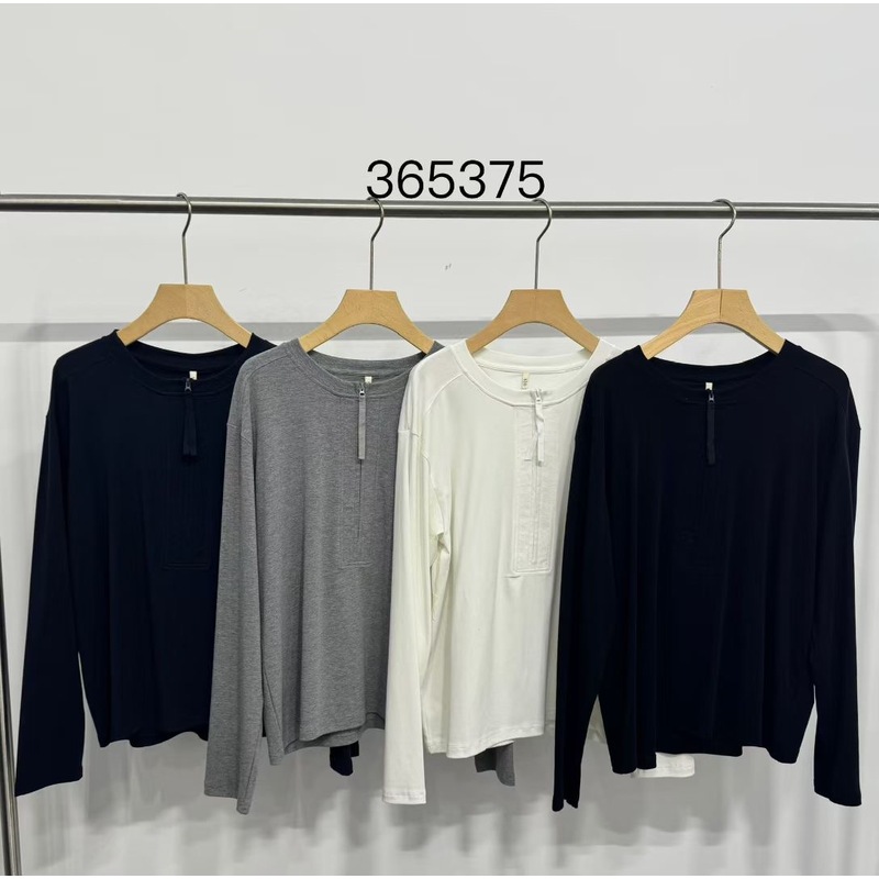 胖mm休闲百搭圆领长袖打底衫T恤