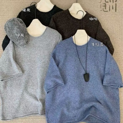 胖mm休闲时尚慵懒减龄毛衣针织衫