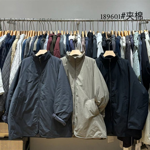 非本女装189601冬季韩版宽松大码胖mm慵懒休闲风立领加棉棉服外套