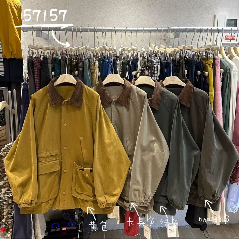 慵懒休闲复古设计感工装夹克外套