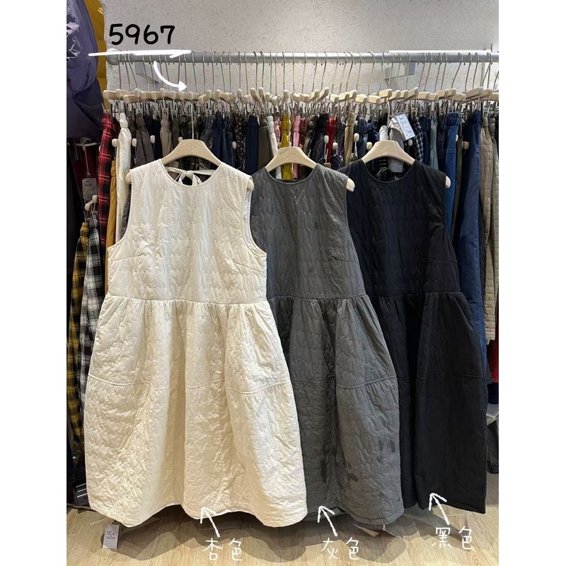 胖mm松弛加棉后背绑带无袖背心裙