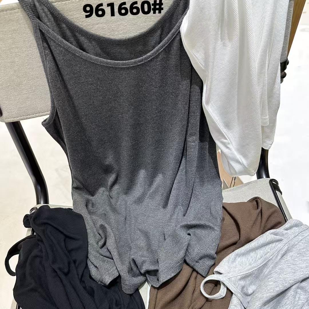 becabeau女961660春夏韩版宽松大码胖mm休闲百搭打底衫吊带背心