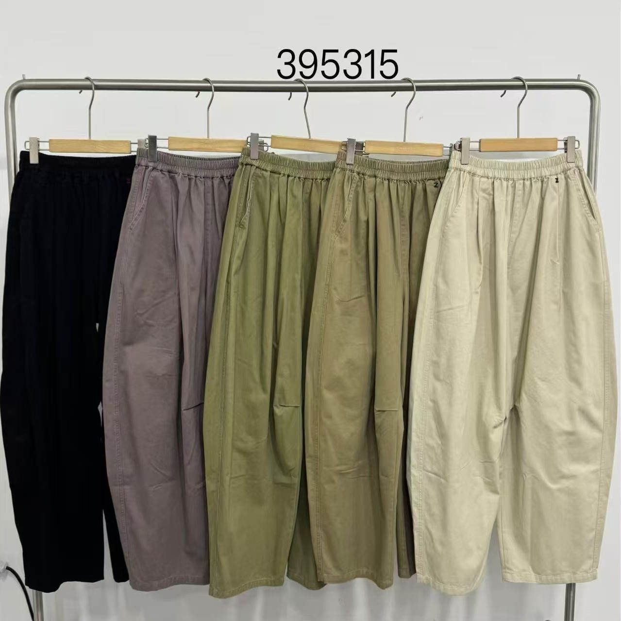 大码胖mm休闲梨型哈伦弯刀长裤