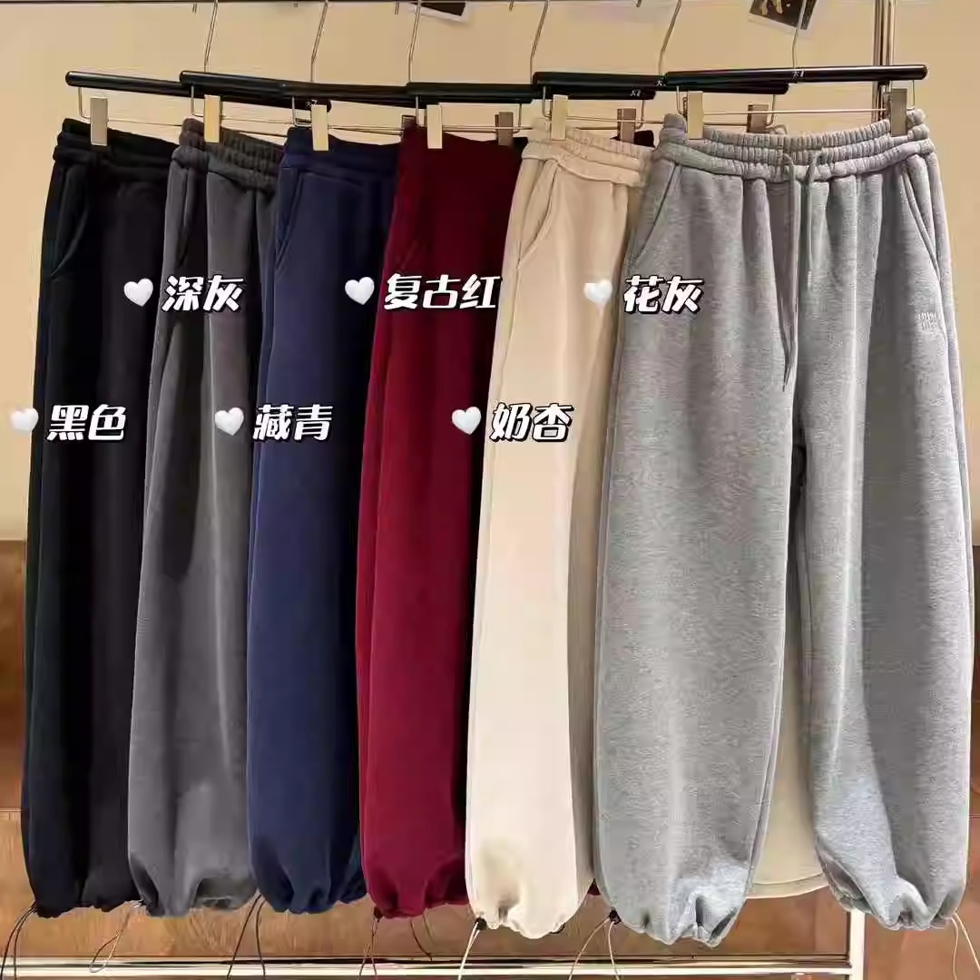 大7女装77296冬季加绒阔腿长裤