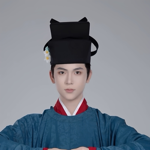 簪花郎宋制交脚幞头可调头围
