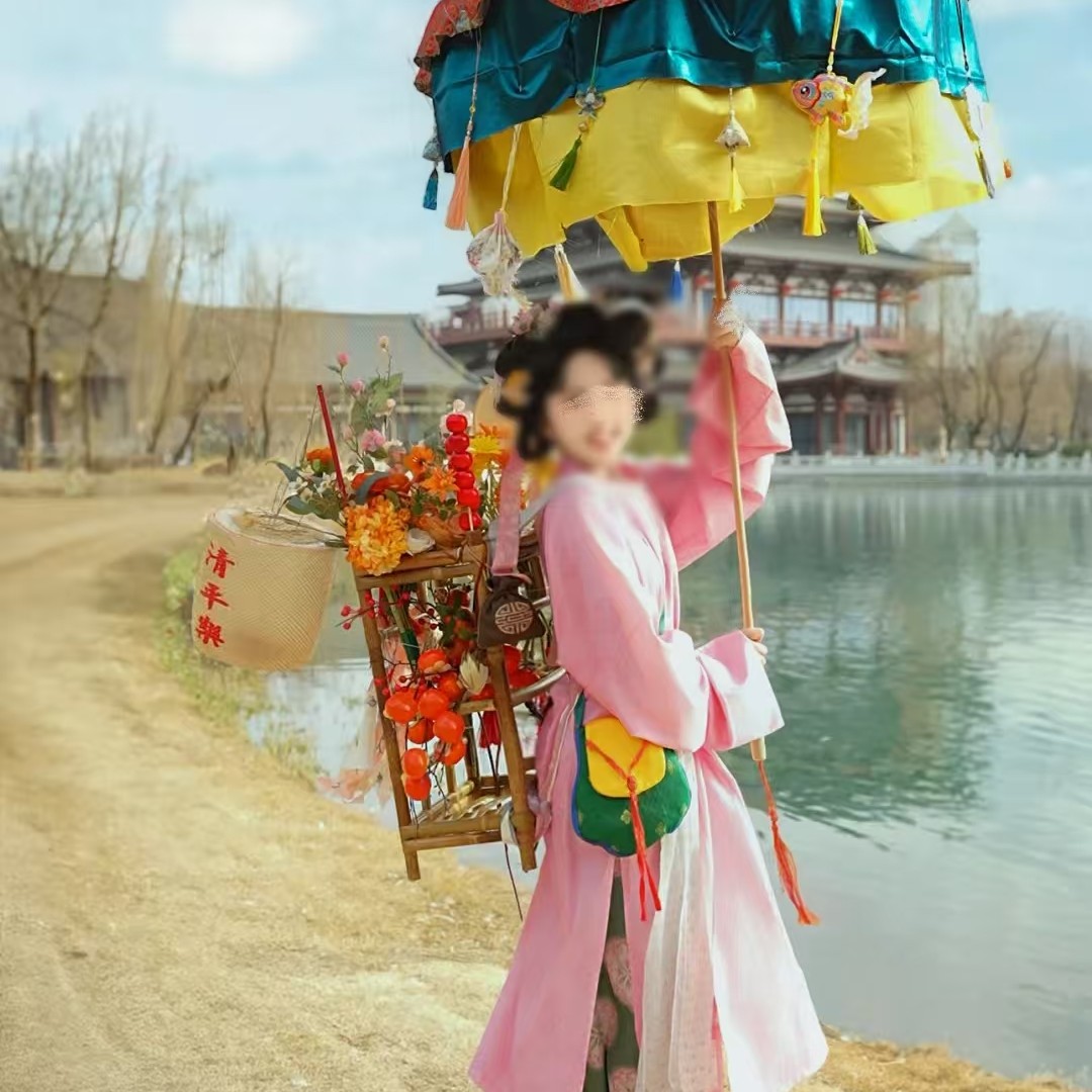 古风场景布置2026新中式国风户外传统民俗卖货郎背篓巡游摆摊道具,商业/办公家具,商业美陈,淘宝优惠券,粉丝福利购,淘宝优惠卷