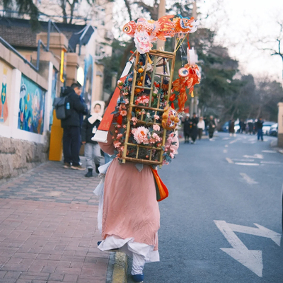 非遗摆摊户外装饰2026中古风宋朝集市传统民间卖货郎背篓整套出摊