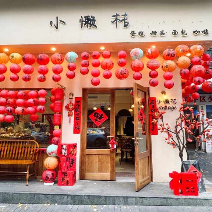 2026氛围感门头布置店铺灯笼挂件