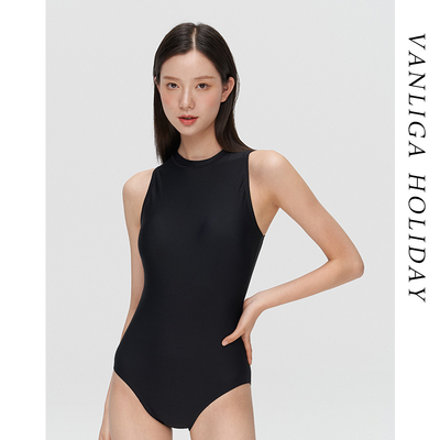 VANLIGA黑色连体泳衣修身
