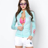 新款 保暖冲浪服防晒泳衣浮潜水母衣 潜水服女户外滑水分体长袖