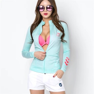 新款 保暖冲浪服防晒泳衣浮潜水母衣 潜水服女户外滑水分体长袖