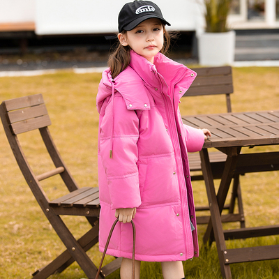 长款加厚女童休闲女童羽绒服极寒
