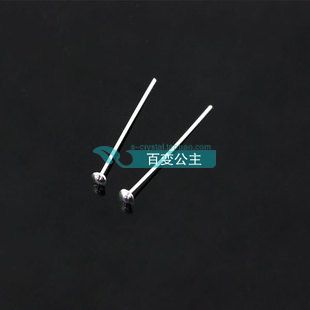 纯银925串珠针T针DIY配件