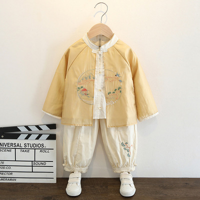 中国风儿童汉服古装演出服薄款