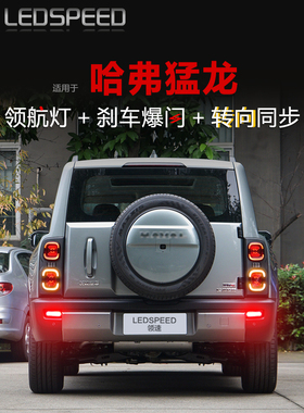 适用于哈弗猛禽改装Led先导灯刹车闪光呼吸巡航后雾灯转向后保险