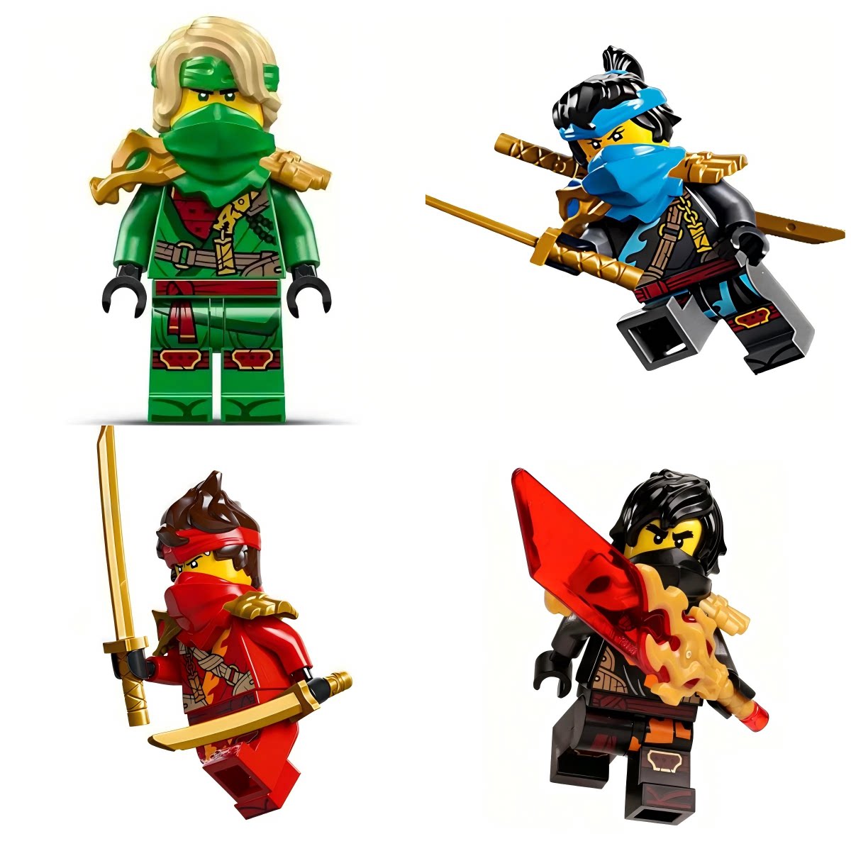 LEGO乐高 幻影忍者 njo974龙头肩甲 劳埃德 妮娅 凯 寇 njo969