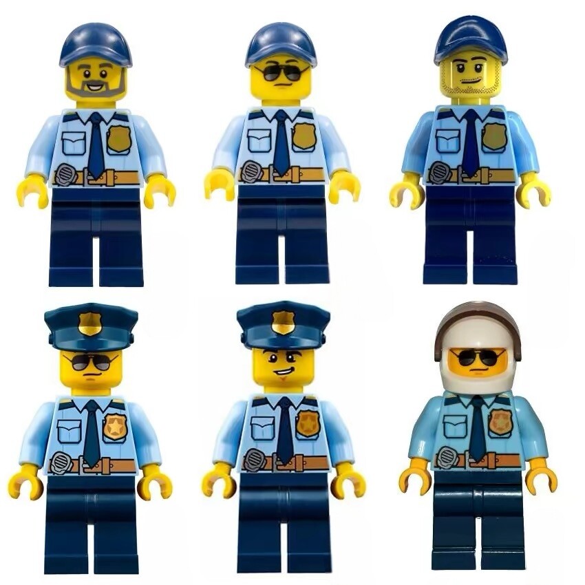 乐高 lego 精品城市系列人仔 moc系列 警长 赛车手 运动员