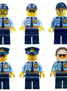 乐高 lego 精品城市系列人仔 moc系列 警长 赛车手 运动员