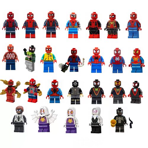 乐高 正品LEGO 漫威系列 超级英雄 蜘蛛侠 乐高人仔 益智玩具