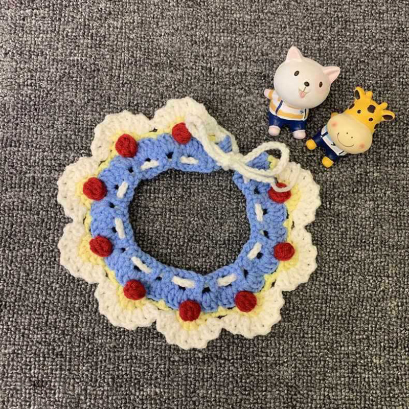 猫咪狗狗针织围脖领结