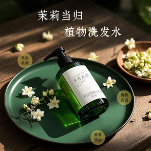 茉莉当归柔顺葡糖苷氨基酸洗发水 天然植物精油改善干枯毛躁 干性