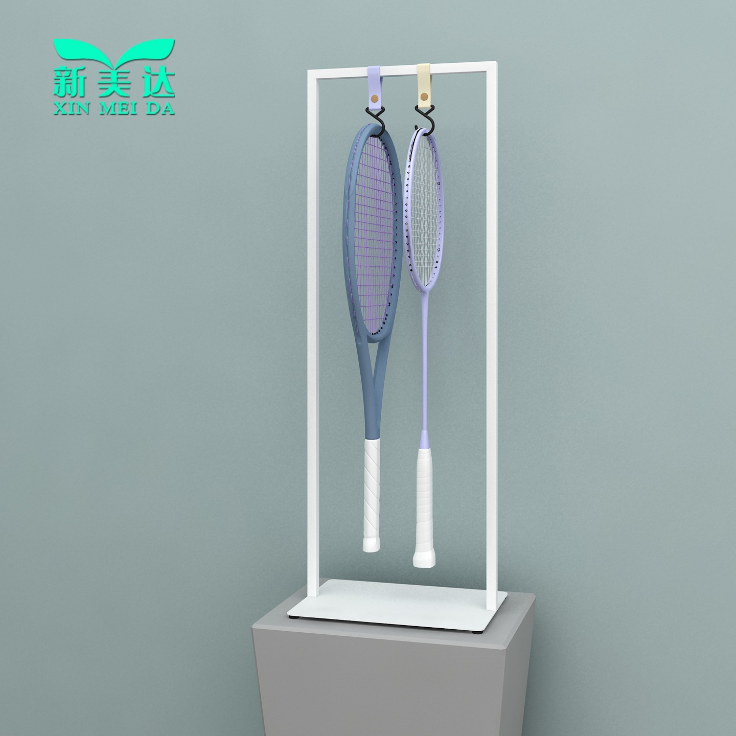网球拍羽毛球拍直播带货展示架子