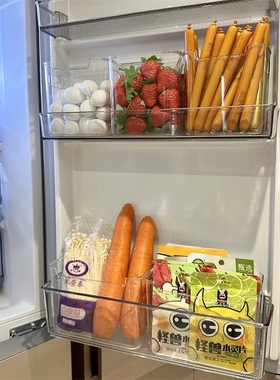 冰箱侧门收纳盒分装整理神器内侧保鲜盒食品级专用侧面门上储物盒