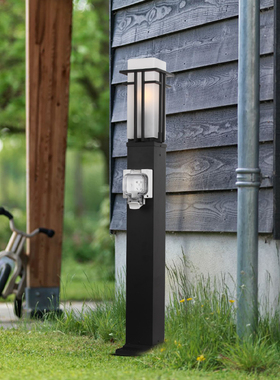 带开关插座LED草坪灯庭院灯小区户外防水户外景观花园别墅草地灯