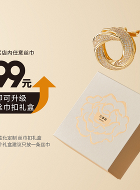 万事利国风礼盒多功能丝巾扣1个装（适配63*63cm以上方巾和长巾）