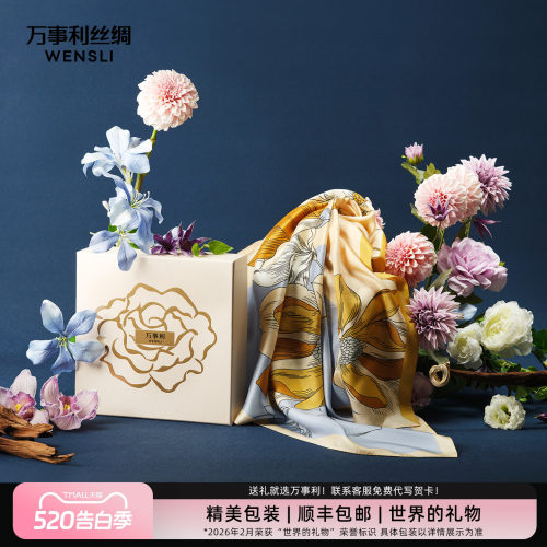 万事利丝巾丝巾扣礼盒