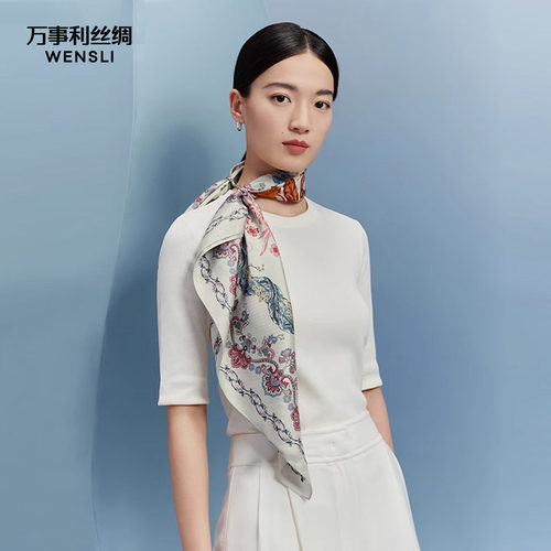 万事利秋冬时尚百搭大方巾