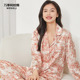 万事利真丝睡衣女100%桑蚕丝家居服外穿丝绸女士睡衣套装 银河秘境