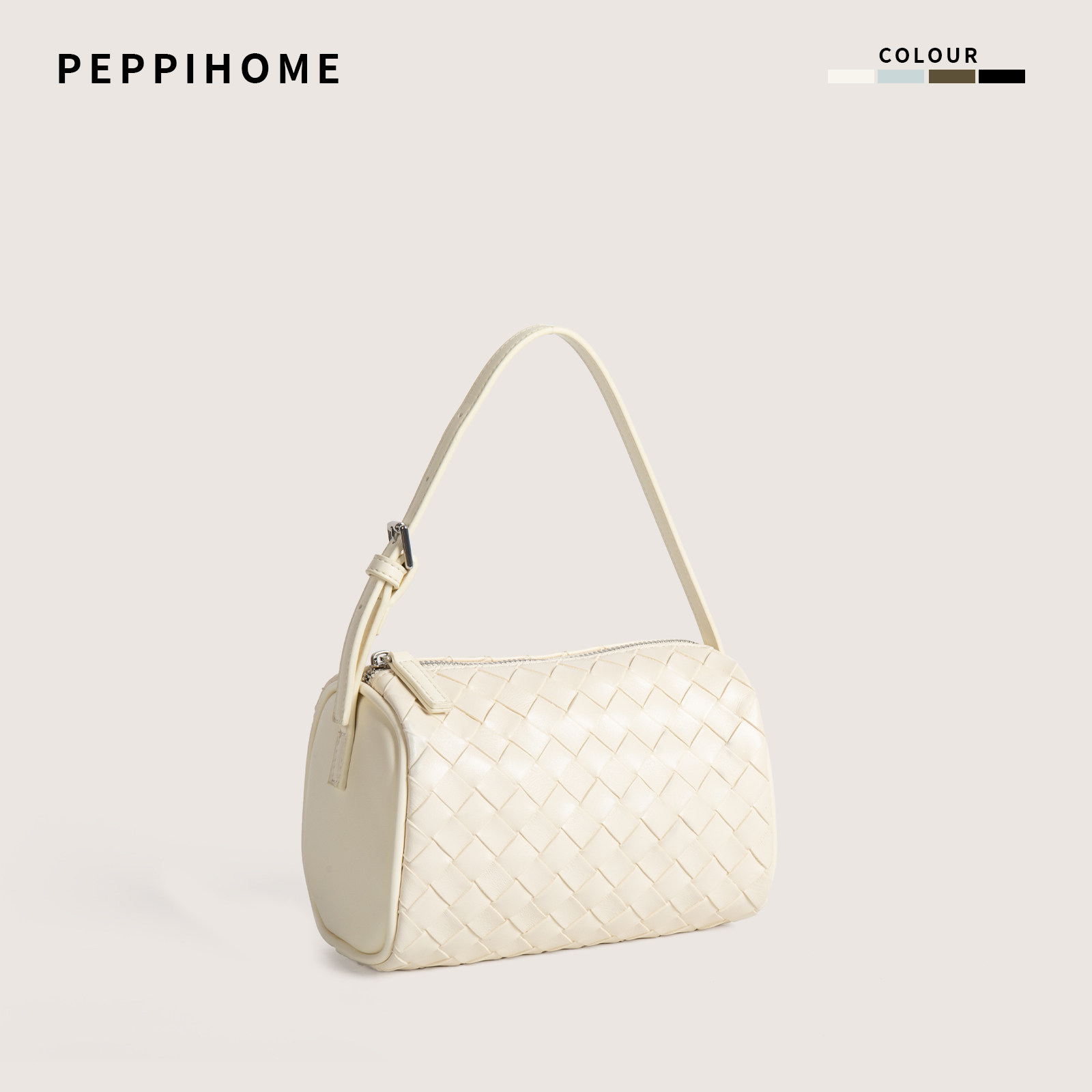 PEPPIHOME 韩系ins风菱形格枕头包清新时尚单肩包百搭斜挎包女款