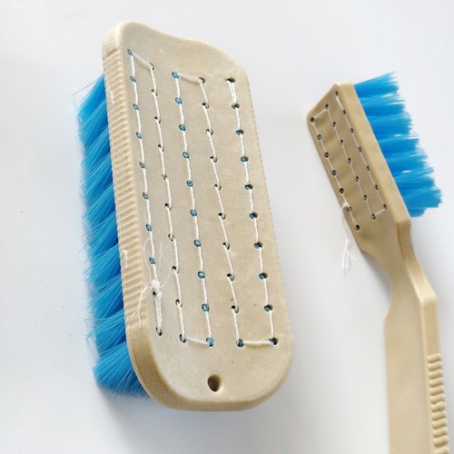 蓝色手工刷软硬适中款