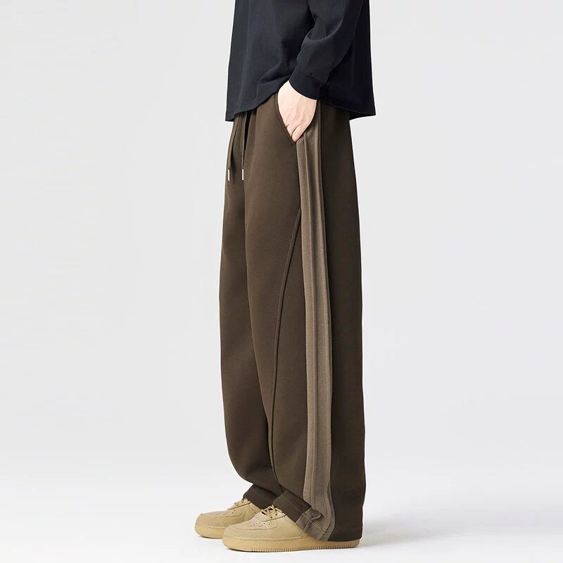 美式重磅运动卫裤男士休闲裤2026春夏新款男生裤子直筒宽松阔腿裤