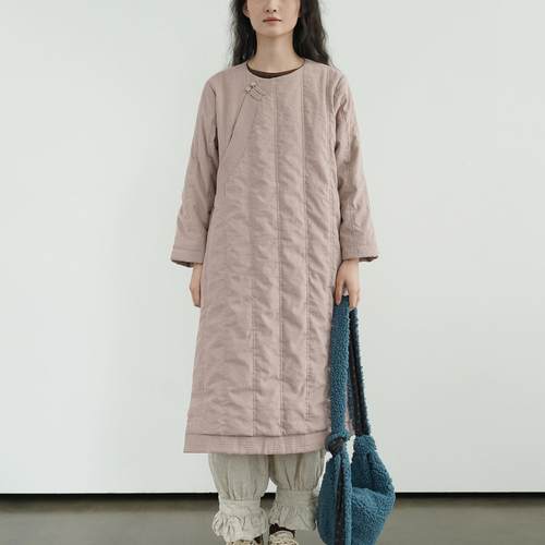 长款连衣裙复古文艺宽松