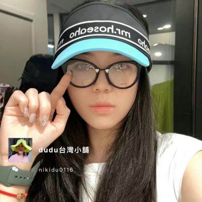 现货HOII后益织带字母休闲帽女空顶无顶加长檐魔术贴防晒
