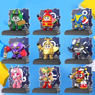 正版铁甲小宝魔法星座场景摆件手办卡布达鲨鱼辣椒模型玩具