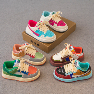 低帮2024春秋新款 单鞋 男童鞋 软底洋气德训鞋 子女童运动鞋 儿童板鞋