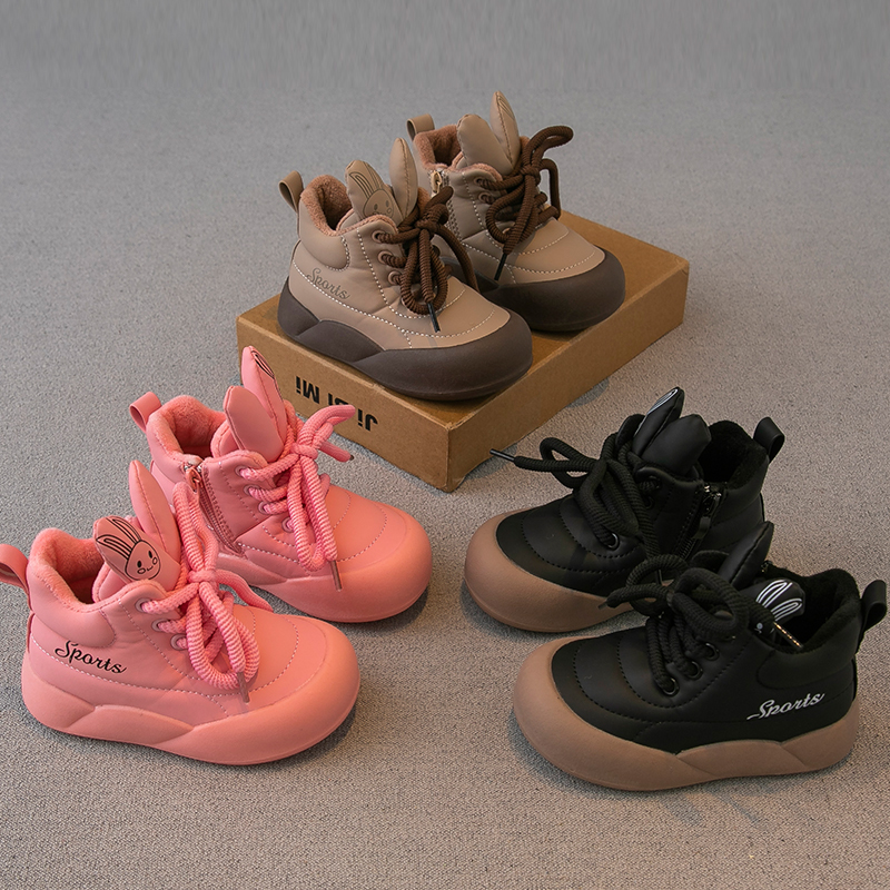 冬季儿童男女二棉加绒时尚板鞋