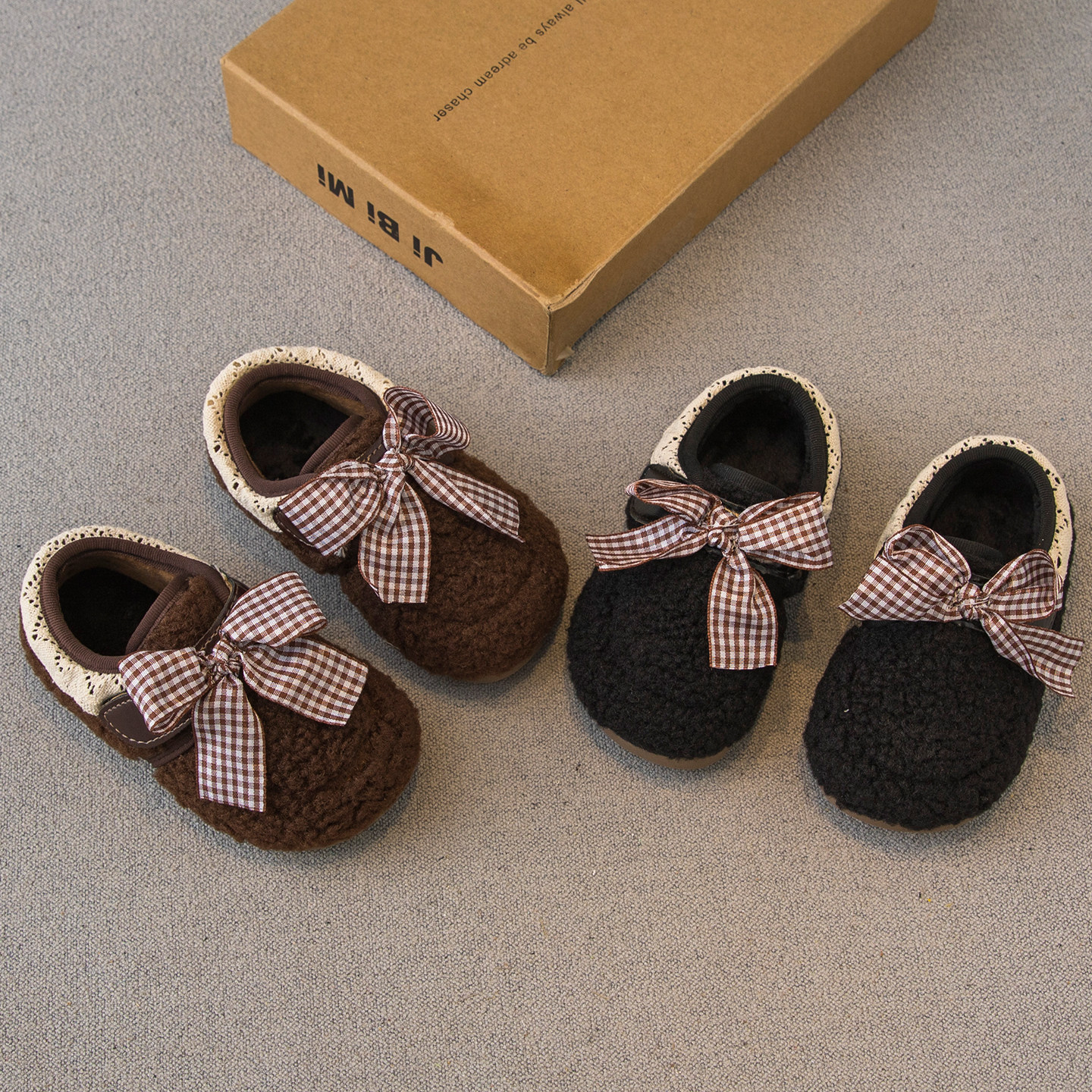 女童毛毛鞋2025冬季新款儿童鞋子小女孩公主鞋二棉加绒豆豆鞋棉鞋,童鞋/婴儿鞋/亲子鞋,棉鞋,淘宝优惠券,粉丝福利购,淘宝优惠卷