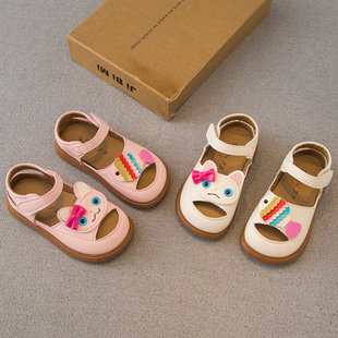 子小女孩卡通包头镂空宝宝沙滩鞋 女童凉鞋 儿童鞋 新款 软底 2026夏季