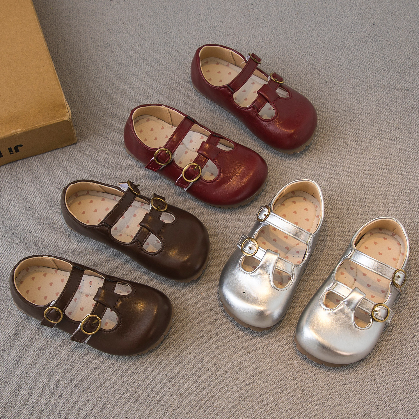 女童皮鞋2026春秋新款儿童鞋子小女孩公主鞋软底洋气豆豆鞋单鞋潮,童鞋/婴儿鞋/亲子鞋,皮鞋,淘宝优惠券,粉丝福利购,淘宝优惠卷