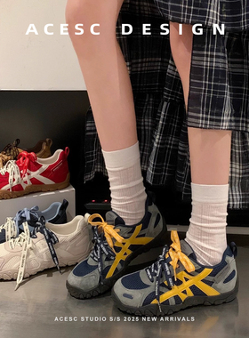Acesc/艾斯臣2025新款秋季百搭厚底增高运动休闲鞋女阿甘德训鞋