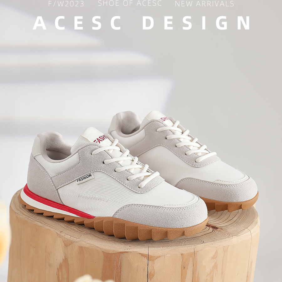 Acesc/艾斯臣)老爹鞋休闲坡跟