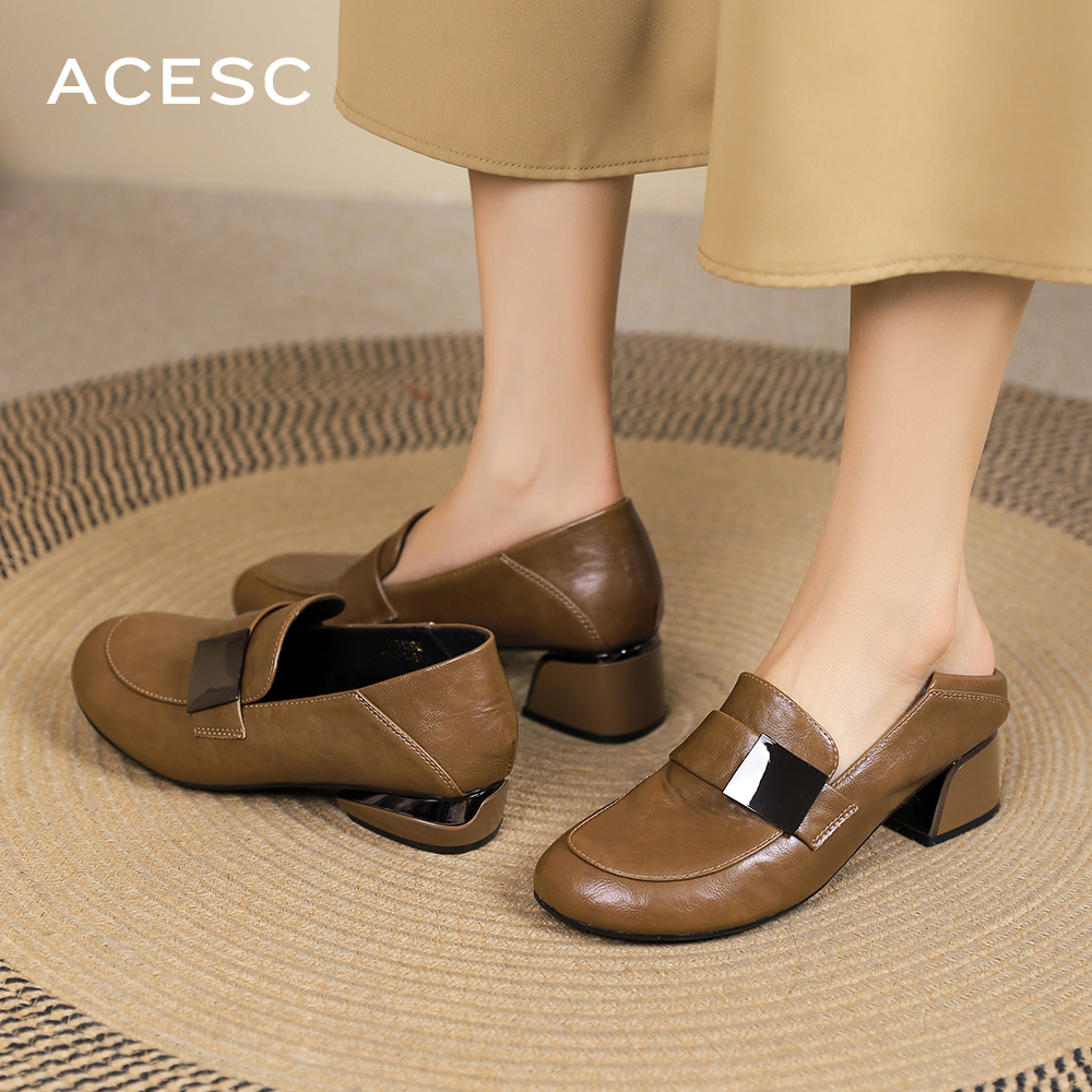 艾斯臣厚底英伦乐福鞋