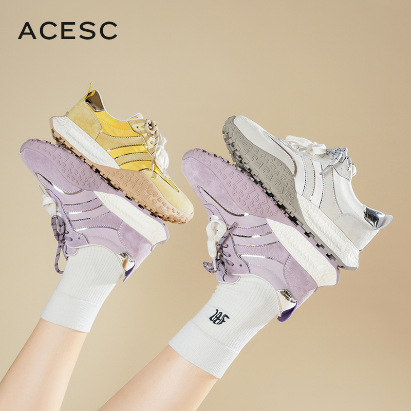 厚底德训鞋女2025新款小众