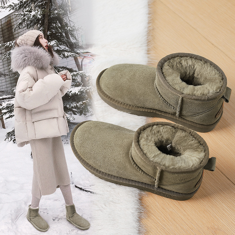 保暖雪地靴棉加绒加厚