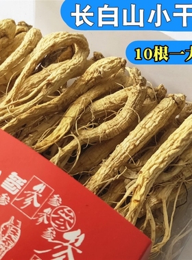 生晒参东北长白山脉新鲜人参白参 人参小干参包邮