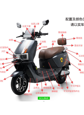 金箭电动车凯锐RG505/RG180原厂原装塑料件前围工具箱边条脚踏板